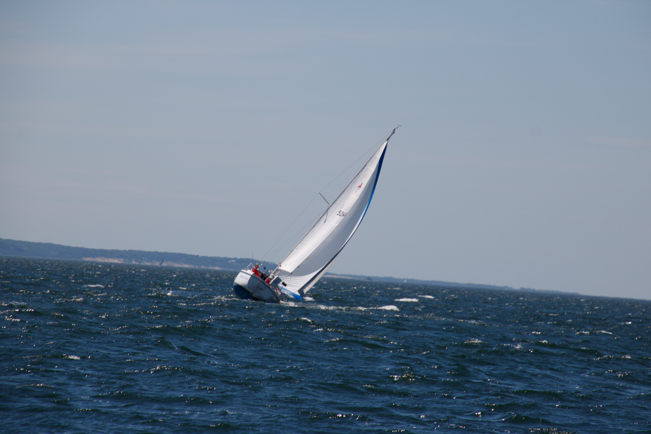 BIG puffs  ~~  MSSA Long Distance Race 2019 - 27 NM and  15 plus kts sustained and gusts over 23 kts.