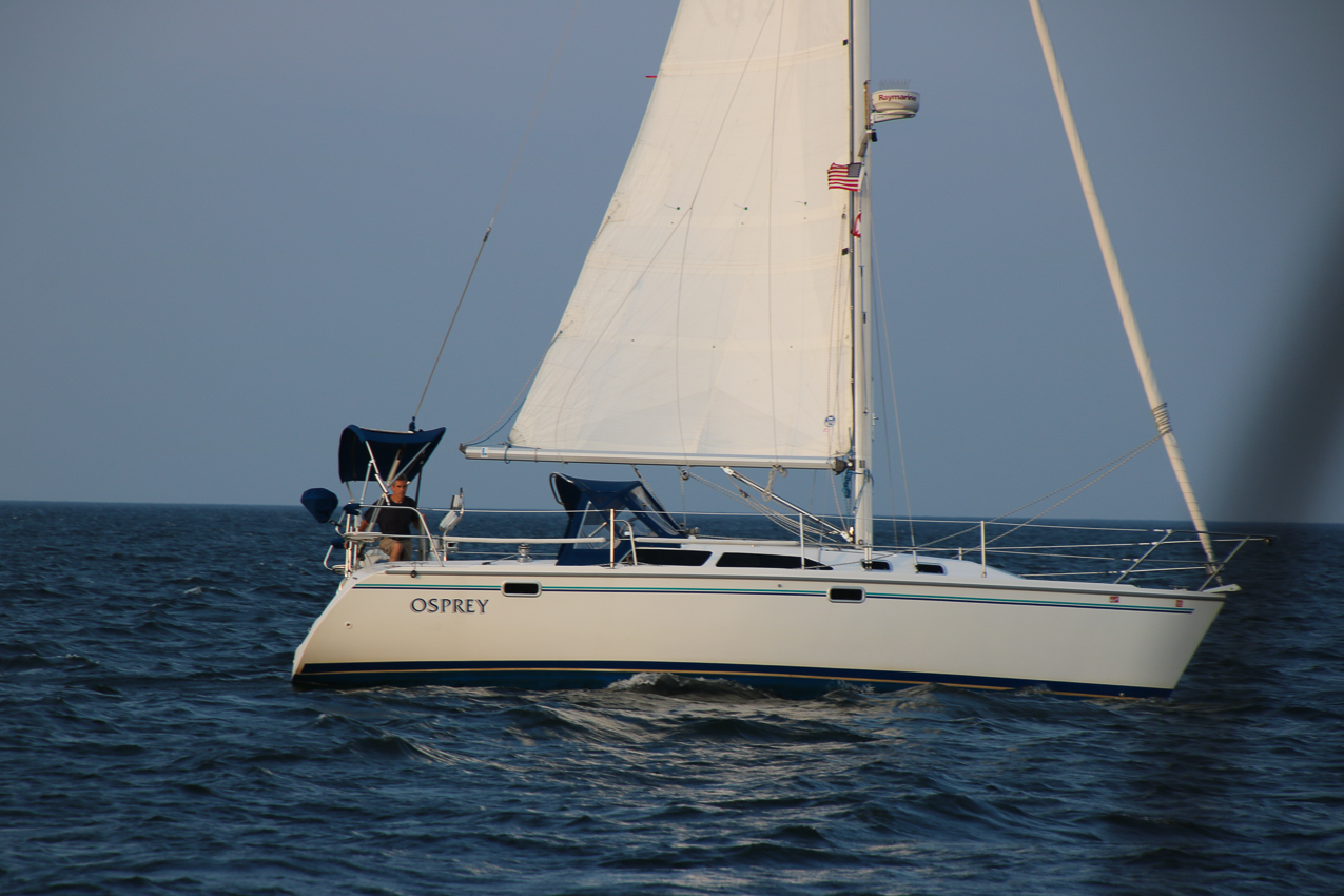 MSSA Double Handed Series  ~~  August 10, 2020:  s/v Akula was R/C and Course was SW2 in 15 knots sustained with gusts to 21 kts.