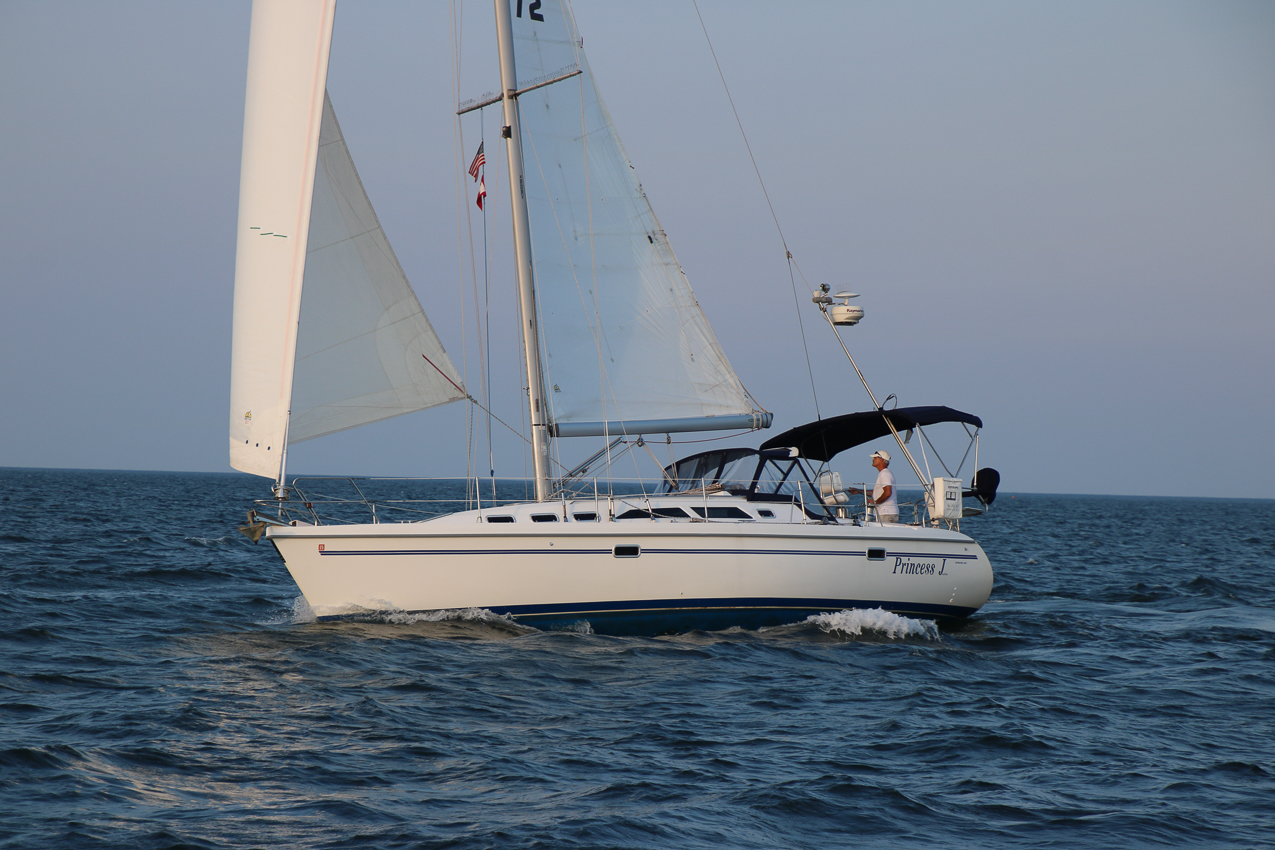 MSSA Double Handed Series  ~~  August 10, 2020:  s/v Akula was R/C and Course was SW2 in 15 knots sustained with gusts to 21 kts.