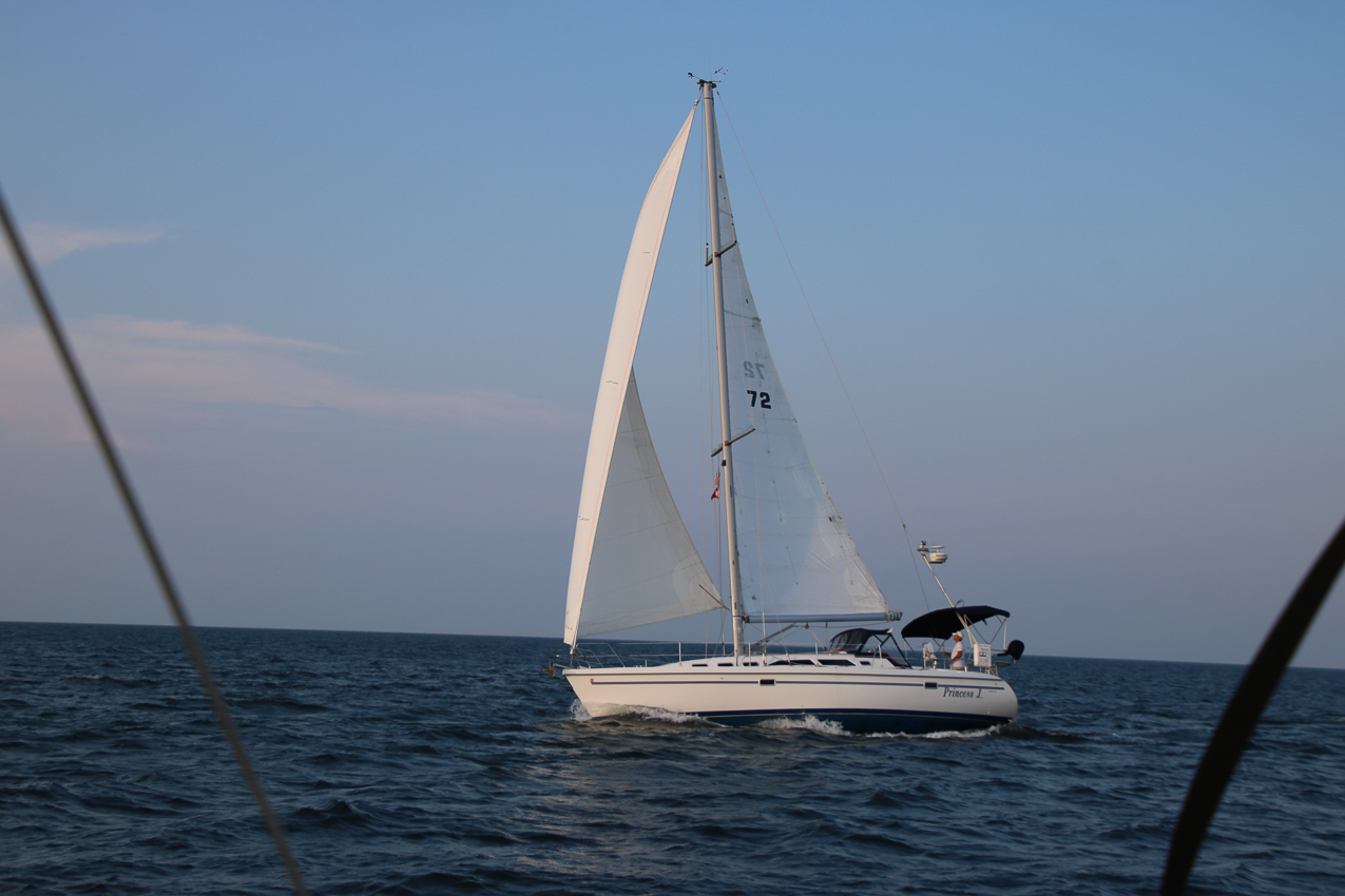 MSSA Double Handed Series  ~~  August 10, 2020:  s/v Akula was R/C and Course was SW2 in 15 knots sustained with gusts to 21 kts.