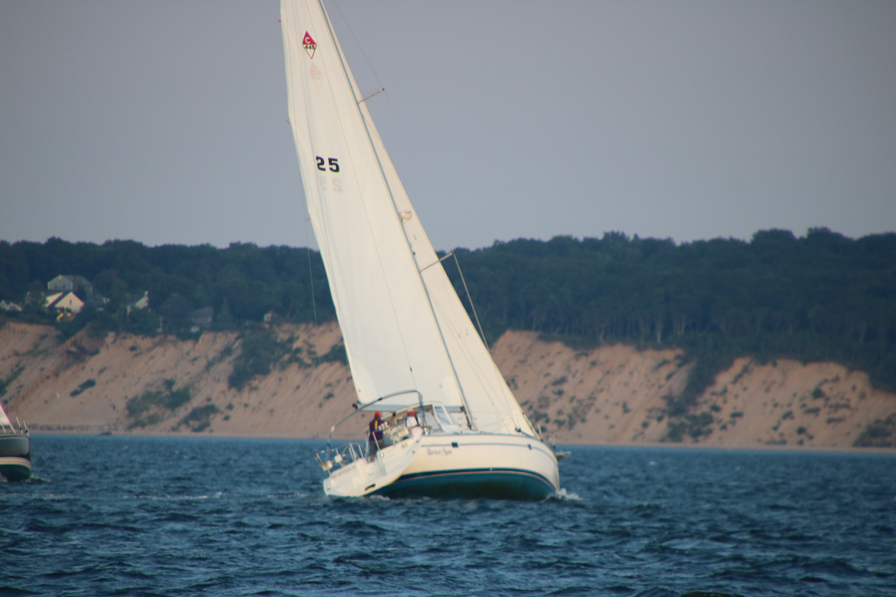MSSA Double Handed Series  ~~  August 10, 2020:  s/v Akula was R/C and Course was SW2 in 15 knots sustained with gusts to 21 kts.