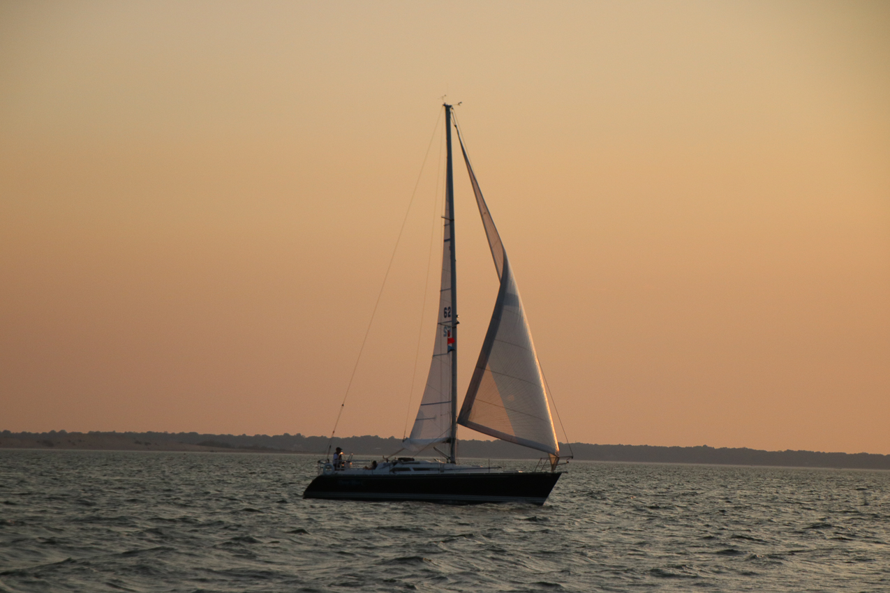 MSSA Double Handed Series  ~~  August 10, 2020:  s/v Akula was R/C and Course was SW2 in 15 knots sustained with gusts to 21 kts.