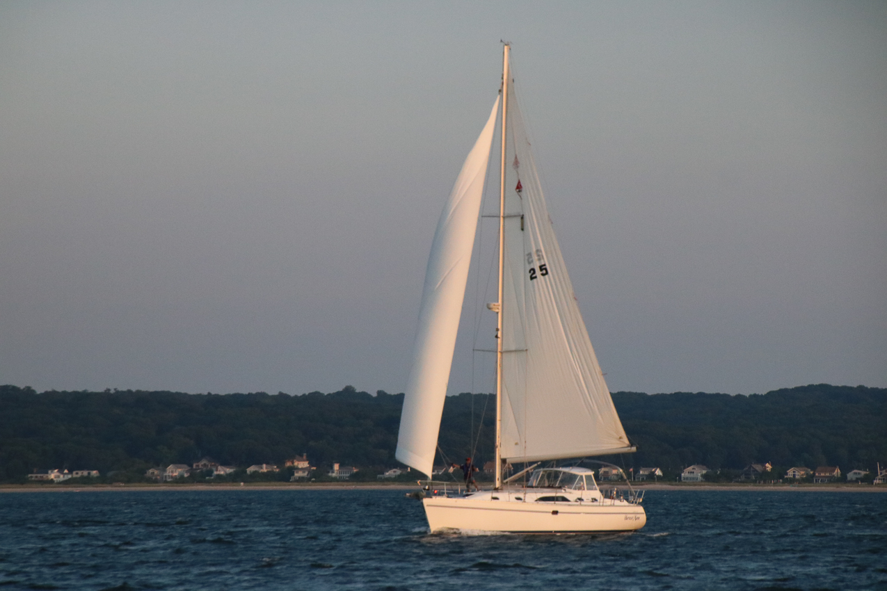 MSSA Double Handed Series  ~~  August 10, 2020:  s/v Akula was R/C and Course was SW2 in 15 knots sustained with gusts to 21 kts.