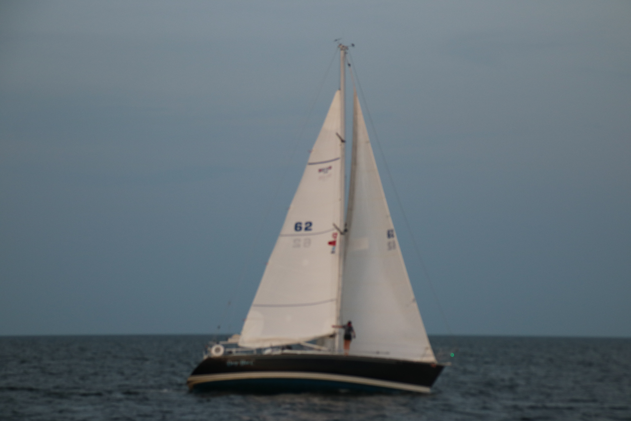 MSSA Double Handed Series  ~~  August 10, 2020:  s/v Akula was R/C and Course was SW2 in 15 knots sustained with gusts to 21 kts.