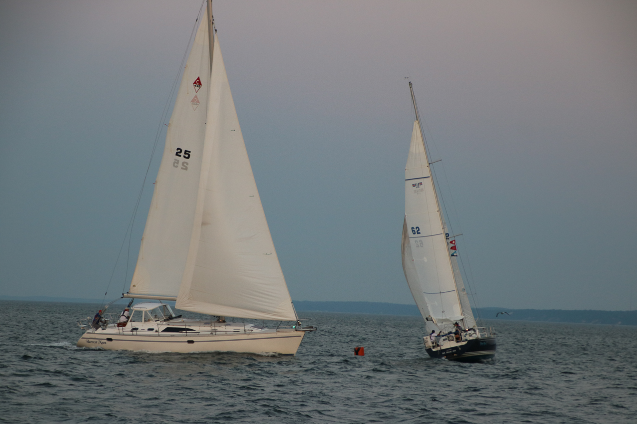 MSSA Double Handed Series  ~~  August 10, 2020:  s/v Akula was R/C and Course was SW2 in 15 knots sustained with gusts to 21 kts.