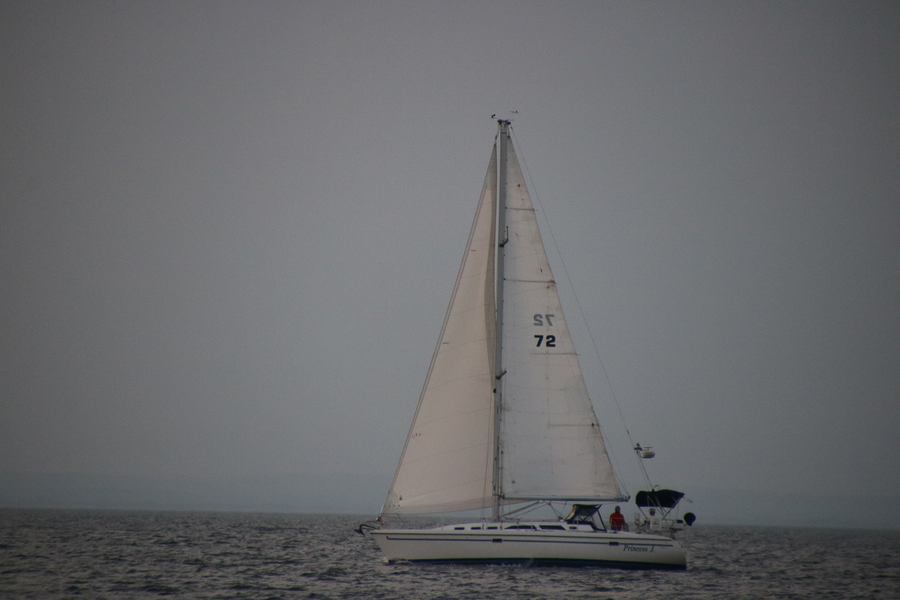 MSSA Double Handed Series  ~~  August 10, 2020:  s/v Akula was R/C and Course was SW2 in 15 knots sustained with gusts to 21 kts.