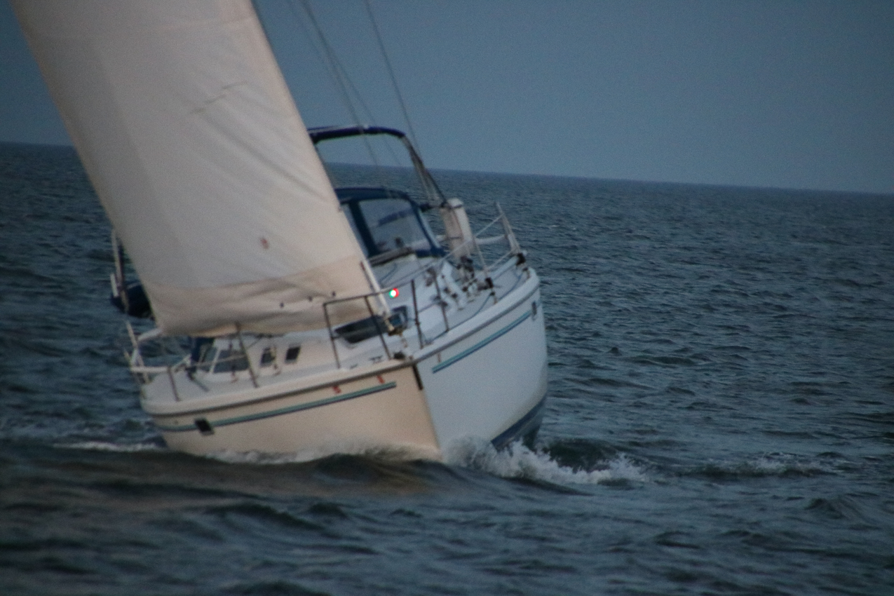 MSSA Double Handed Series  ~~  August 10, 2020:  s/v Akula was R/C and Course was SW2 in 15 knots sustained with gusts to 21 kts.