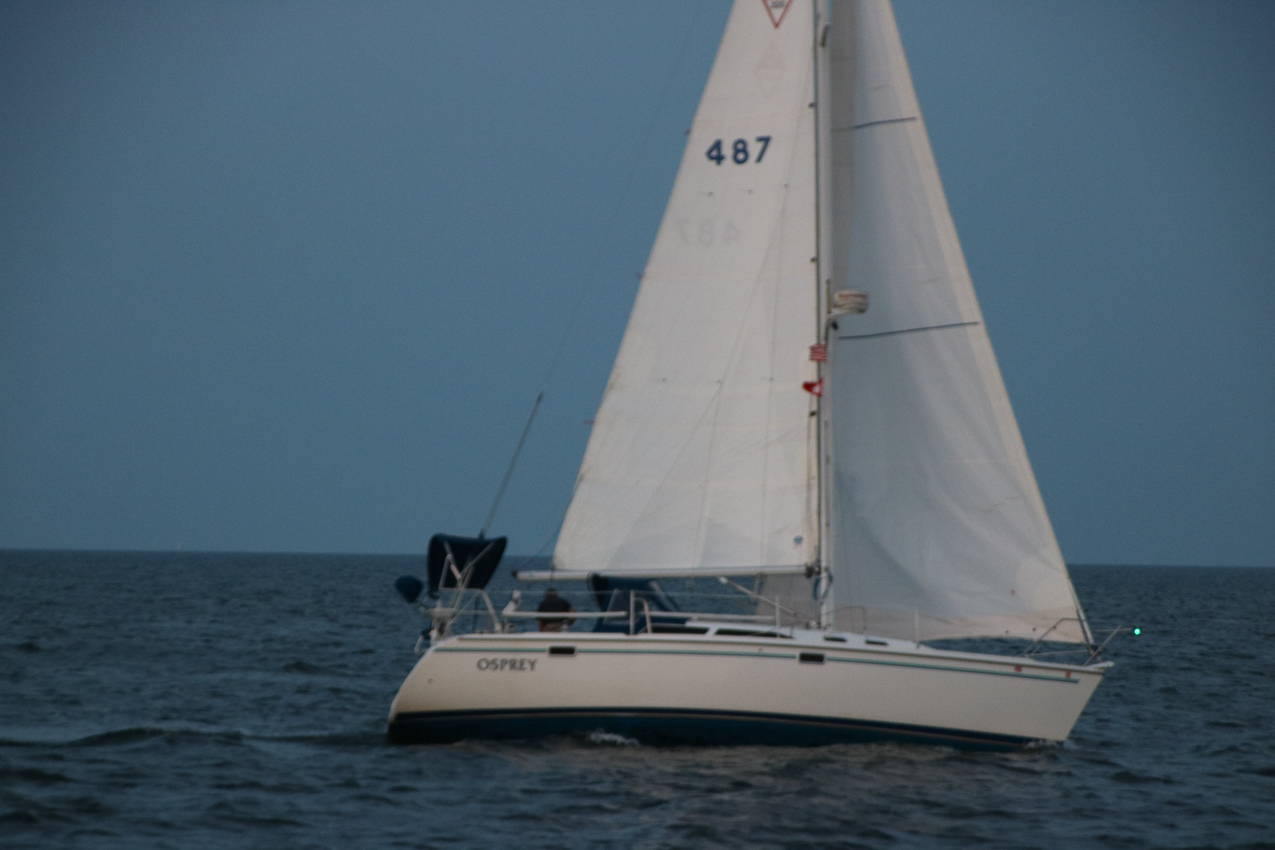 MSSA Double Handed Series  ~~  August 10, 2020:  s/v Akula was R/C and Course was SW2 in 15 knots sustained with gusts to 21 kts.