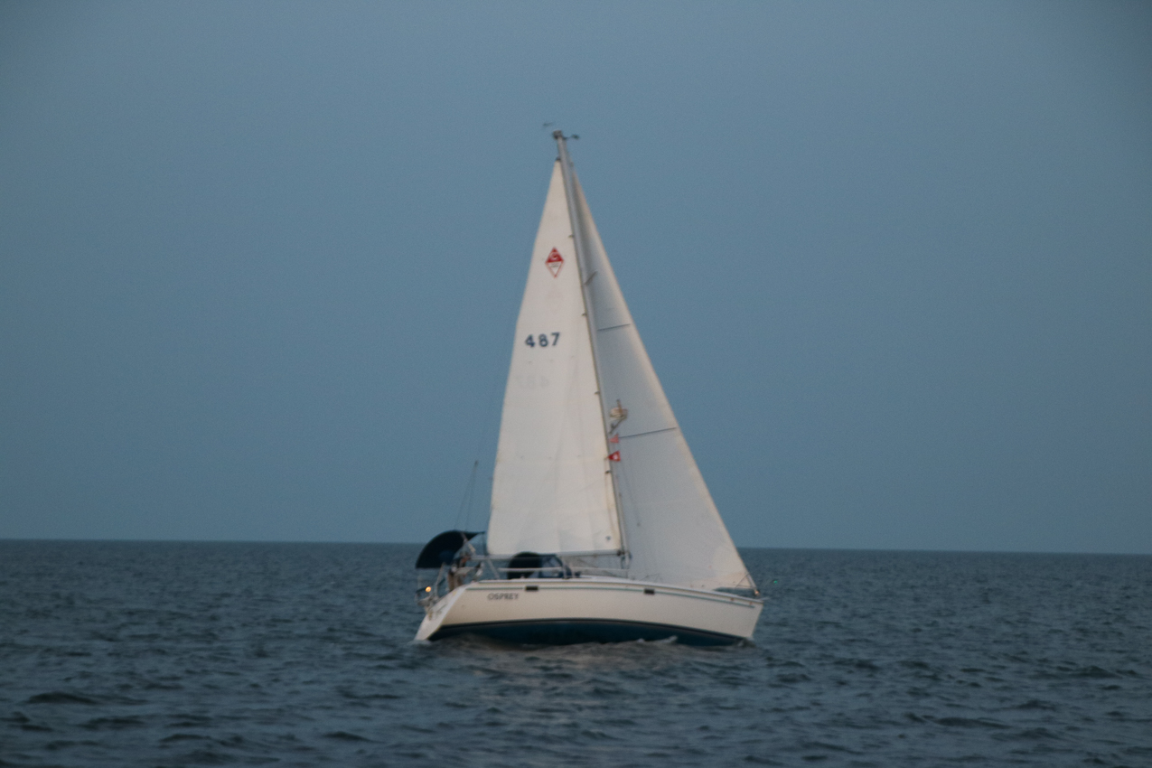 MSSA Double Handed Series  ~~  August 10, 2020:  s/v Akula was R/C and Course was SW2 in 15 knots sustained with gusts to 21 kts.