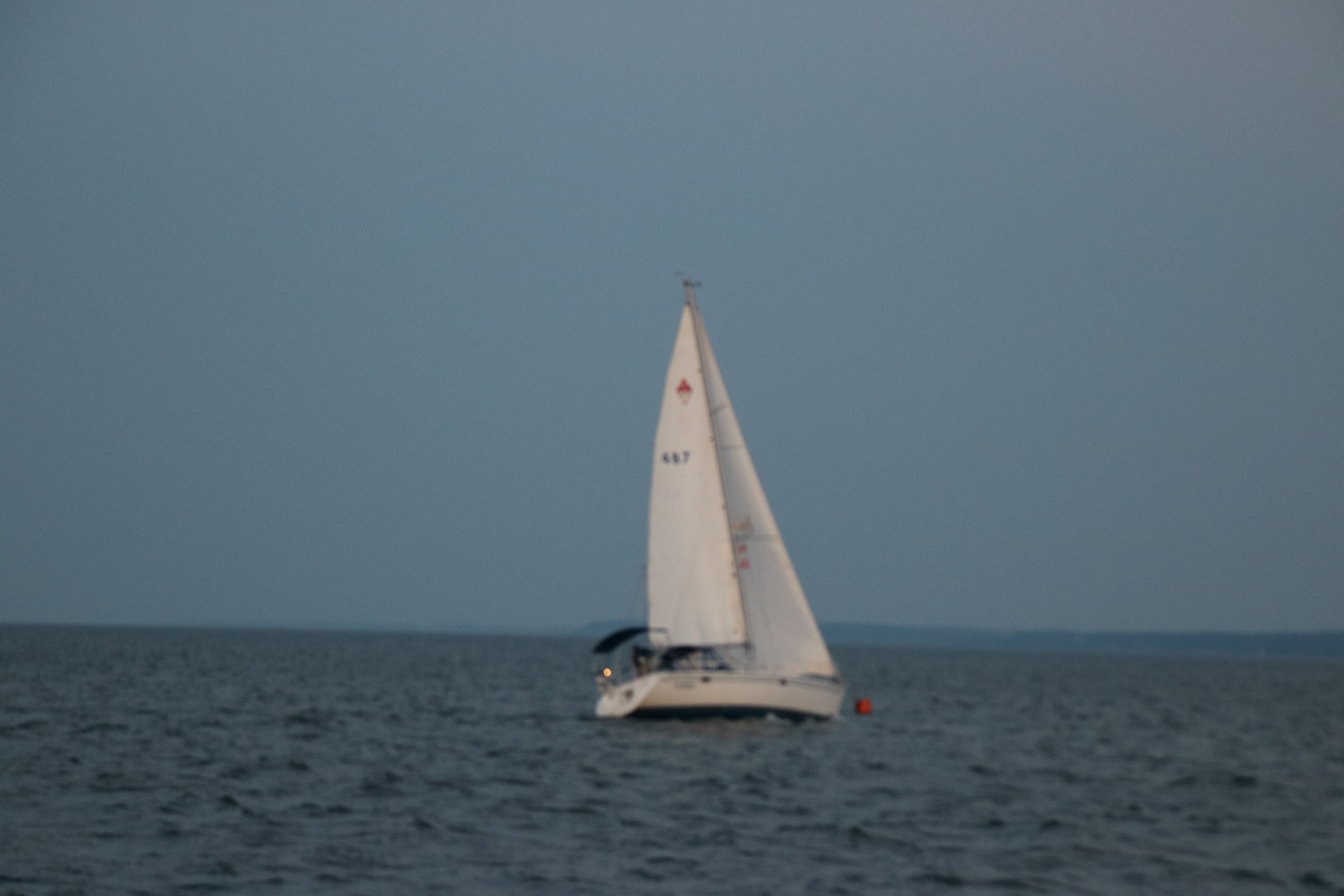 MSSA Double Handed Series  ~~  August 10, 2020:  s/v Akula was R/C and Course was SW2 in 15 knots sustained with gusts to 21 kts.