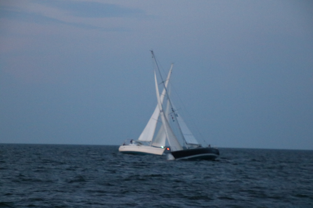 MSSA Double Handed Series  ~~  August 10, 2020:  s/v Akula was R/C and Course was SW2 in 15 knots sustained with gusts to 21 kts.