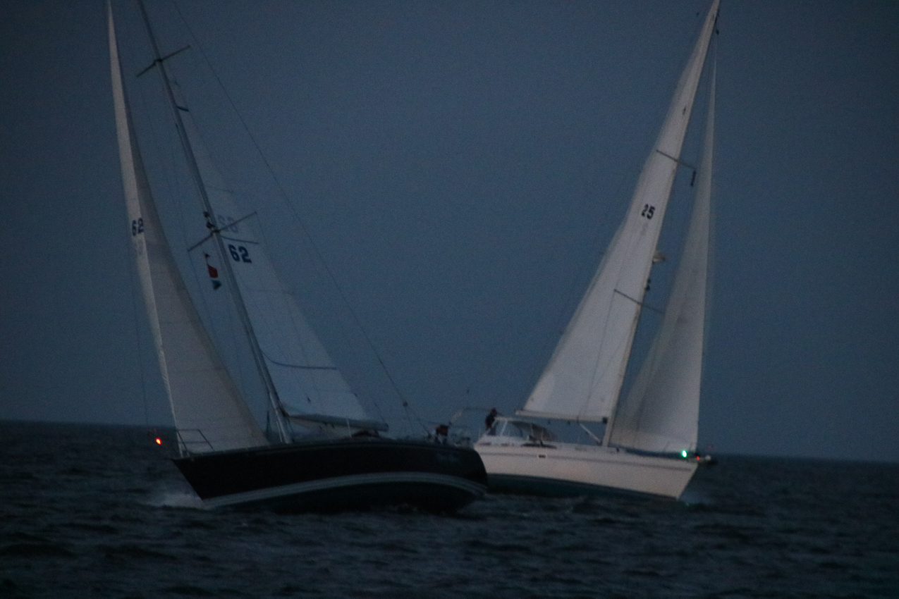 MSSA Double Handed Series  ~~  August 10, 2020:  s/v Akula was R/C and Course was SW2 in 15 knots sustained with gusts to 21 kts.