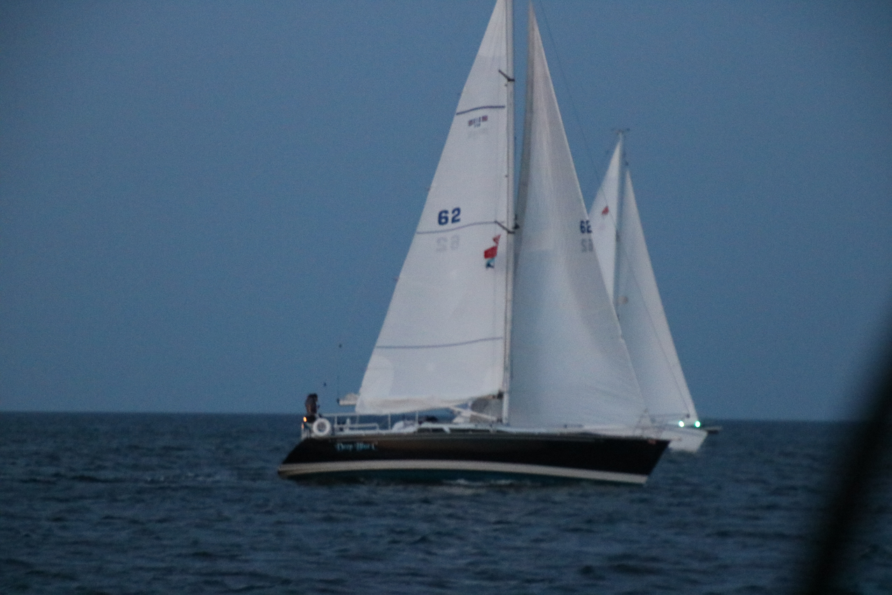 MSSA Double Handed Series  ~~  August 10, 2020:  s/v Akula was R/C and Course was SW2 in 15 knots sustained with gusts to 21 kts.