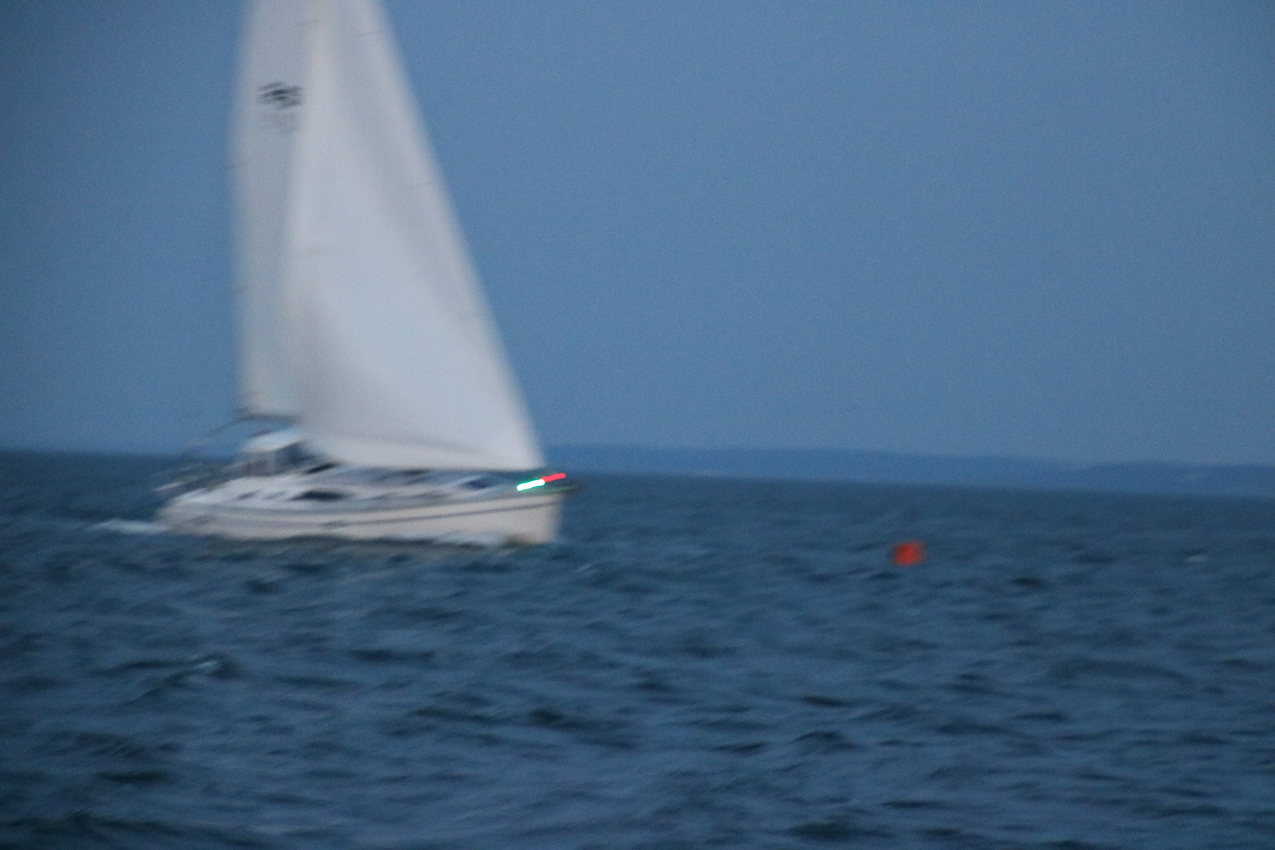 MSSA Double Handed Series  ~~  August 10, 2020:  s/v Akula was R/C and Course was SW2 in 15 knots sustained with gusts to 21 kts.