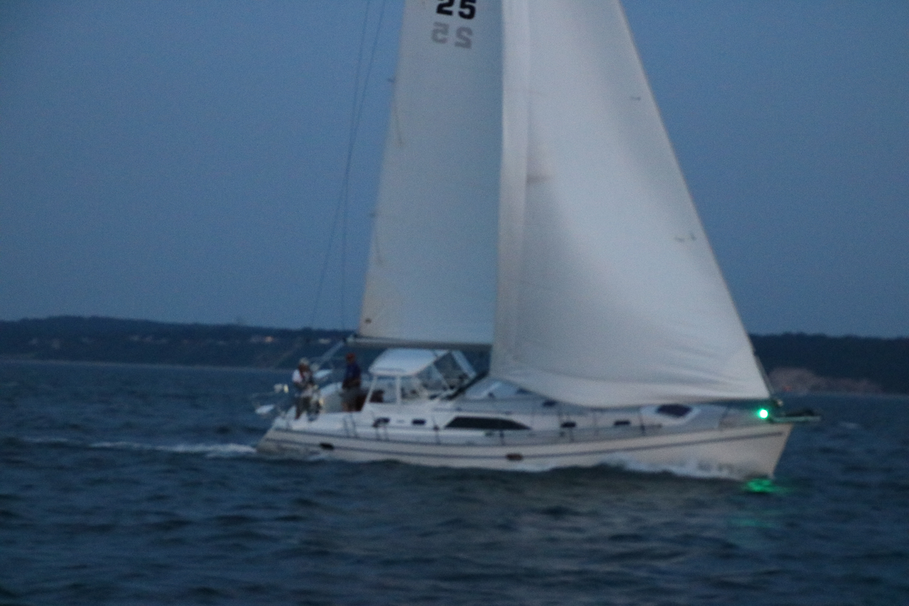 MSSA Double Handed Series  ~~  August 10, 2020:  s/v Akula was R/C and Course was SW2 in 15 knots sustained with gusts to 21 kts.