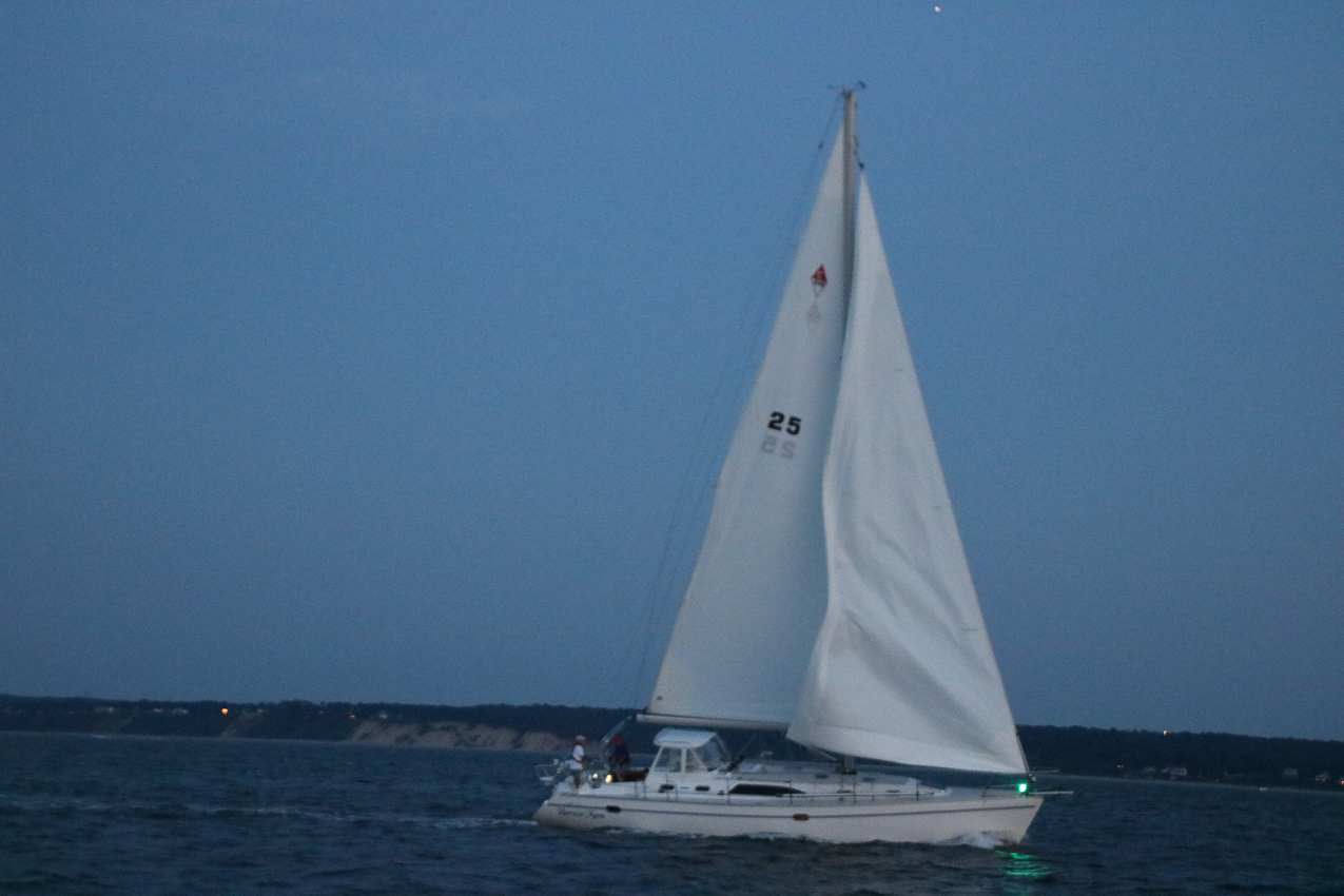 MSSA Double Handed Series  ~~  August 10, 2020:  s/v Akula was R/C and Course was SW2 in 15 knots sustained with gusts to 21 kts.