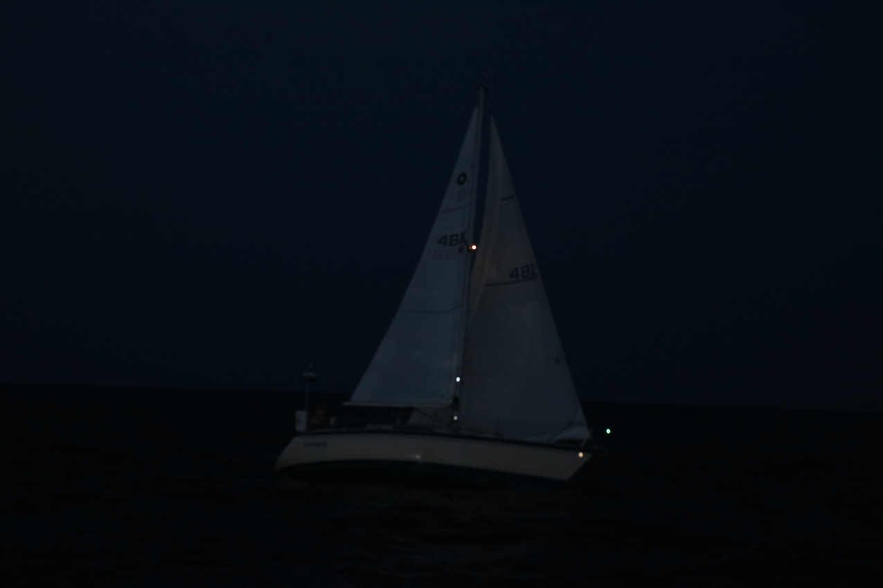 MSSA Double Handed Series  ~~  August 10, 2020:  s/v Akula was R/C and Course was SW2 in 15 knots sustained with gusts to 21 kts.