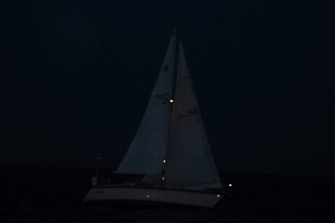 MSSA Double Handed Series  ~~  August 10, 2020:  s/v Akula was R/C and Course was SW2 in 15 knots sustained with gusts to 21 kts.