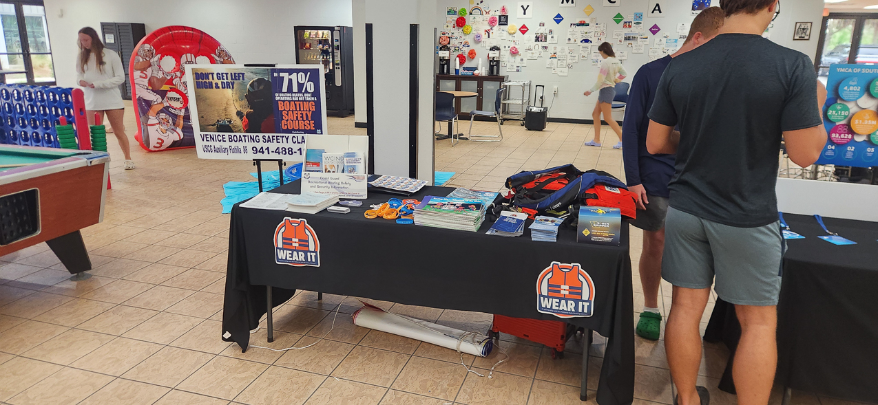 USCGA Flotilla 86 at the YMCA Kids Swim Safety Event May 31 2025  ~~  