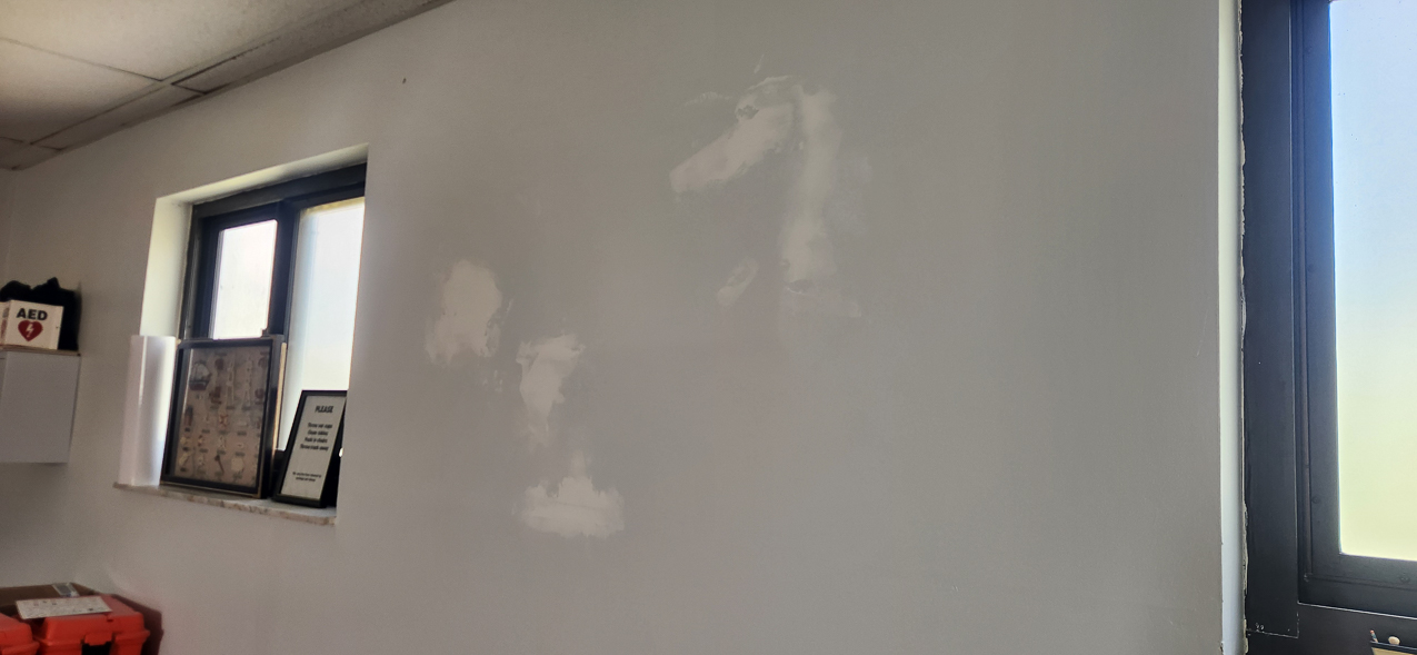 MS&TC wall repair 220vac outlets gone  ~~  