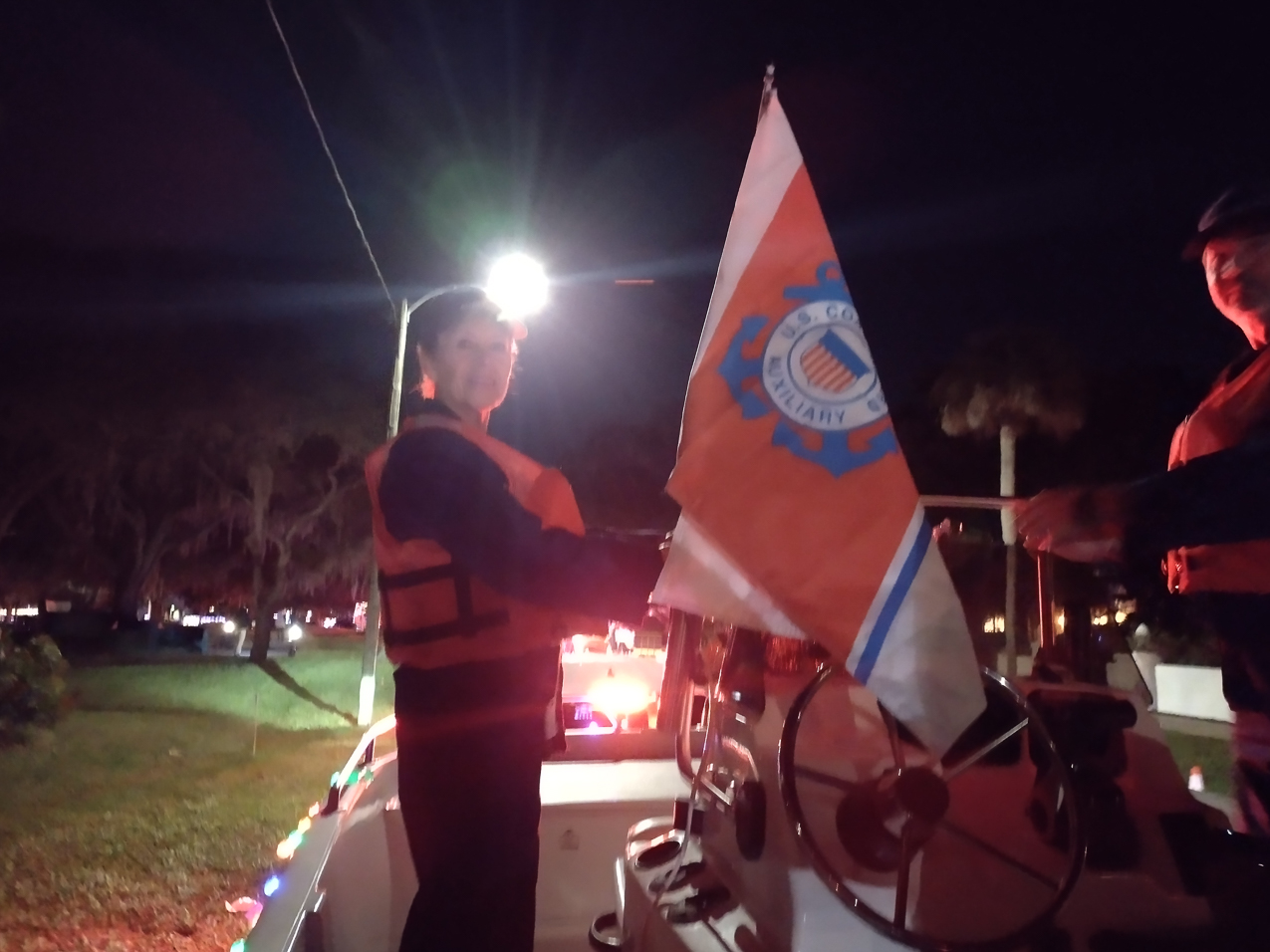 USCG Aux Flotilla 86 Venice Holiday Parade 2021  ~~  