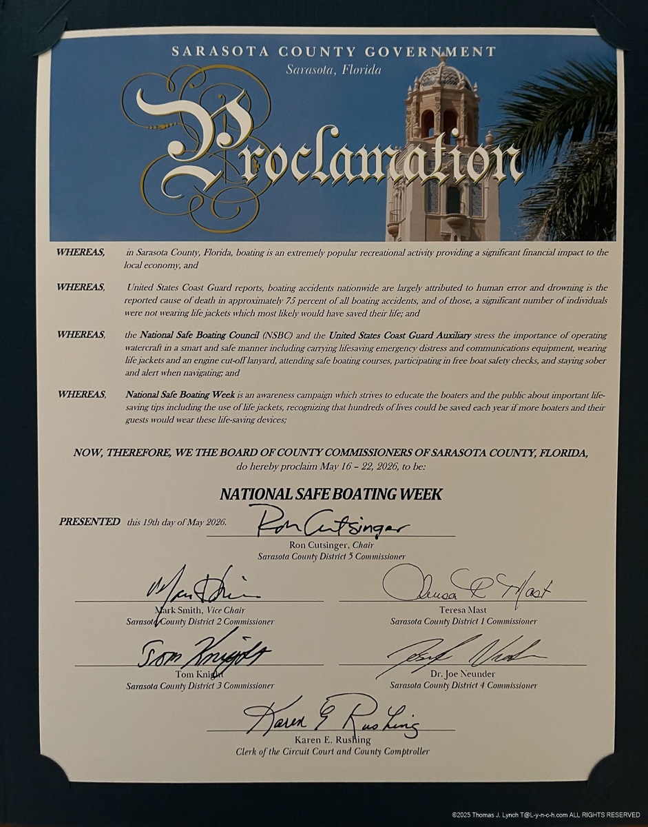 Sarasota County Board of Commissioners - NSBW Proclimation 2026