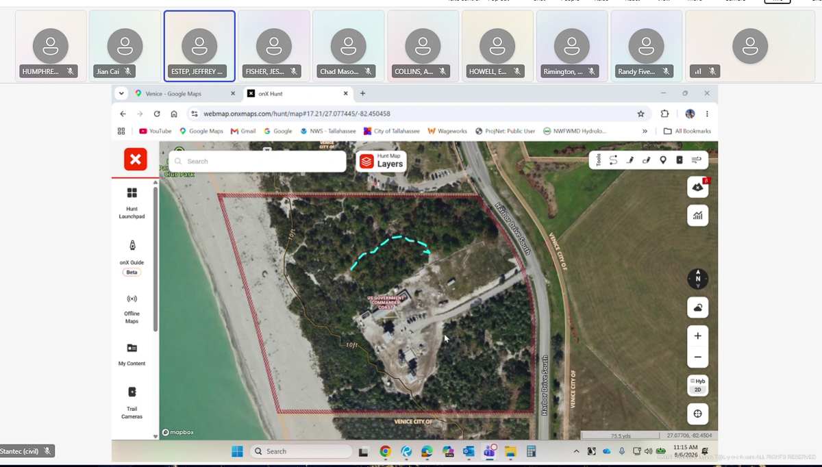 From the USAF Eglin Charette Project Review August 2026  USCG MS&TC Plot plan