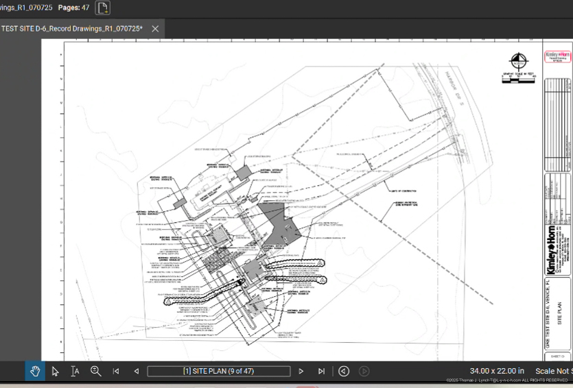 From the USAF Eglin Charette Project Review August 2026  USCG MS&TC Plot plan