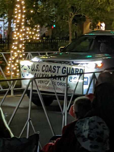 USCG Aux Flotilla 86 Venice Holiday Parade 2021  ~~  