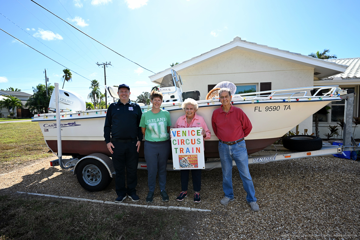 USCGAux Venice 100th celbration and 49th annual Holiday parade