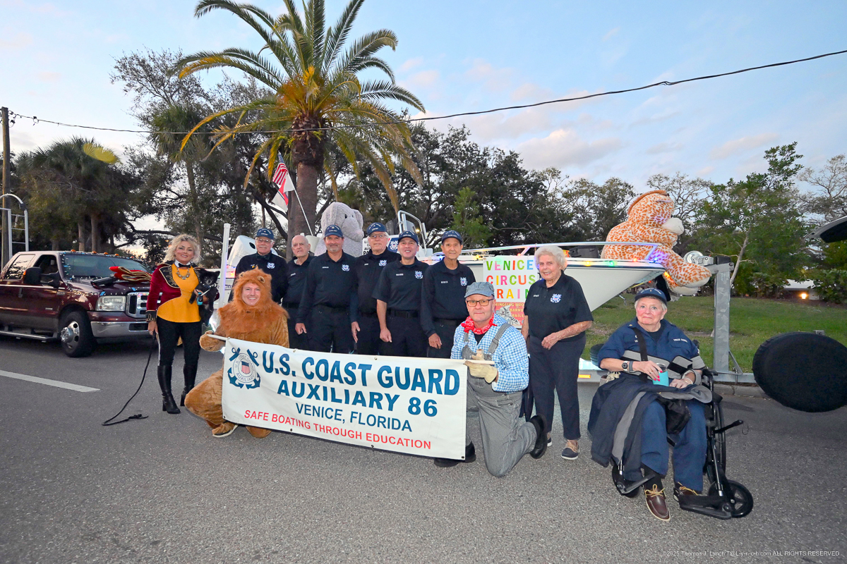 USCGAux Venice 100th celbration and 49th annual Holiday parade