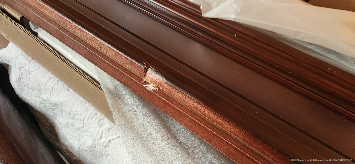 Damaged King Bed Side Rail