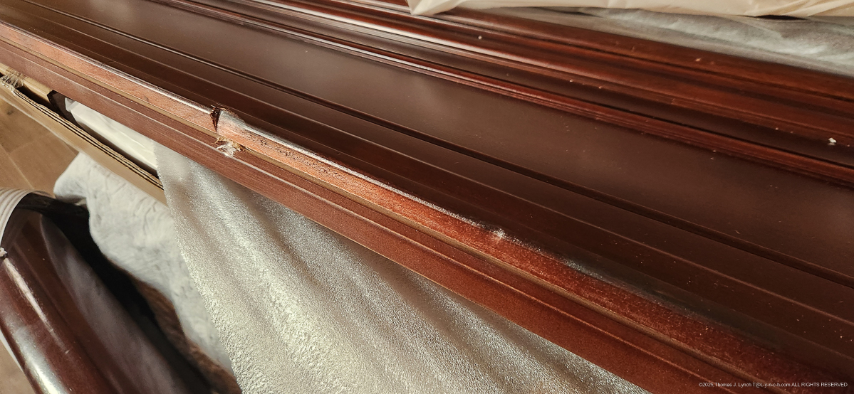 Damaged King Bed Side Rail