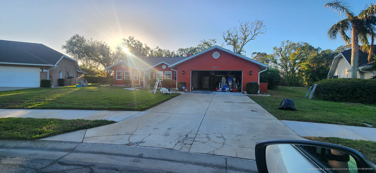 worx of Faith - Josh painting the shack