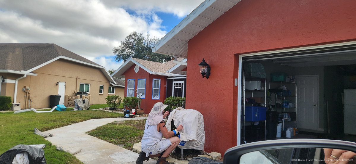 Worx of Faith - Josh painting the shack
