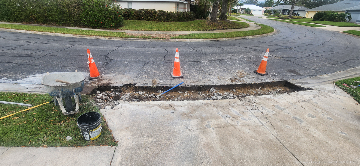 361 Woodvale Concrete Apron and Gutter work