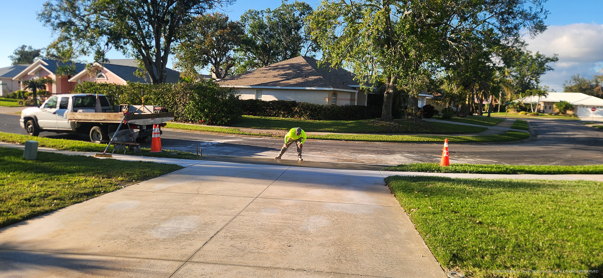 361 Woodvale Concrete Apron and Gutter work