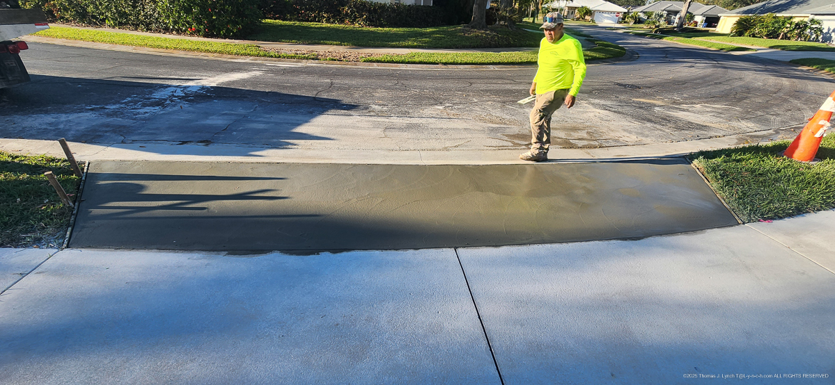 361 Woodvale Concrete Apron and Gutter work